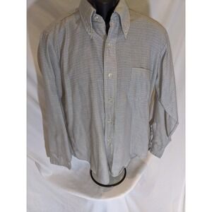 Vintage 70s Men's Shirt Butterfly Collar‎ Baroni Plaid  Size 16-33